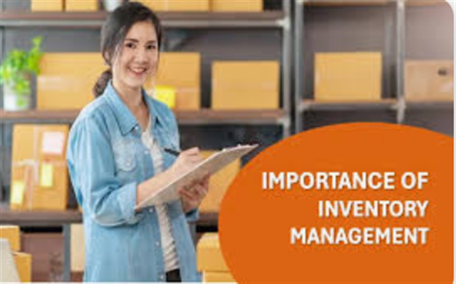Inventory Management visual with stock handling and warehouse inventory control context.