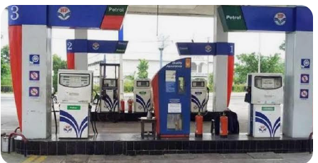 Petrol Pump Management System context with a modern fuel station setup and forecourt operations.
